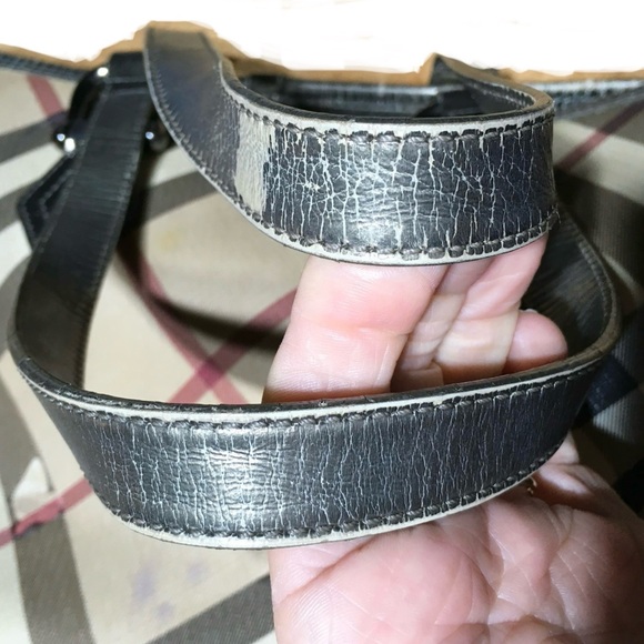 Burberry Stanton Nova Check Open Tote Bag EXTREME WEAR AS IS - Picture 15 of 16